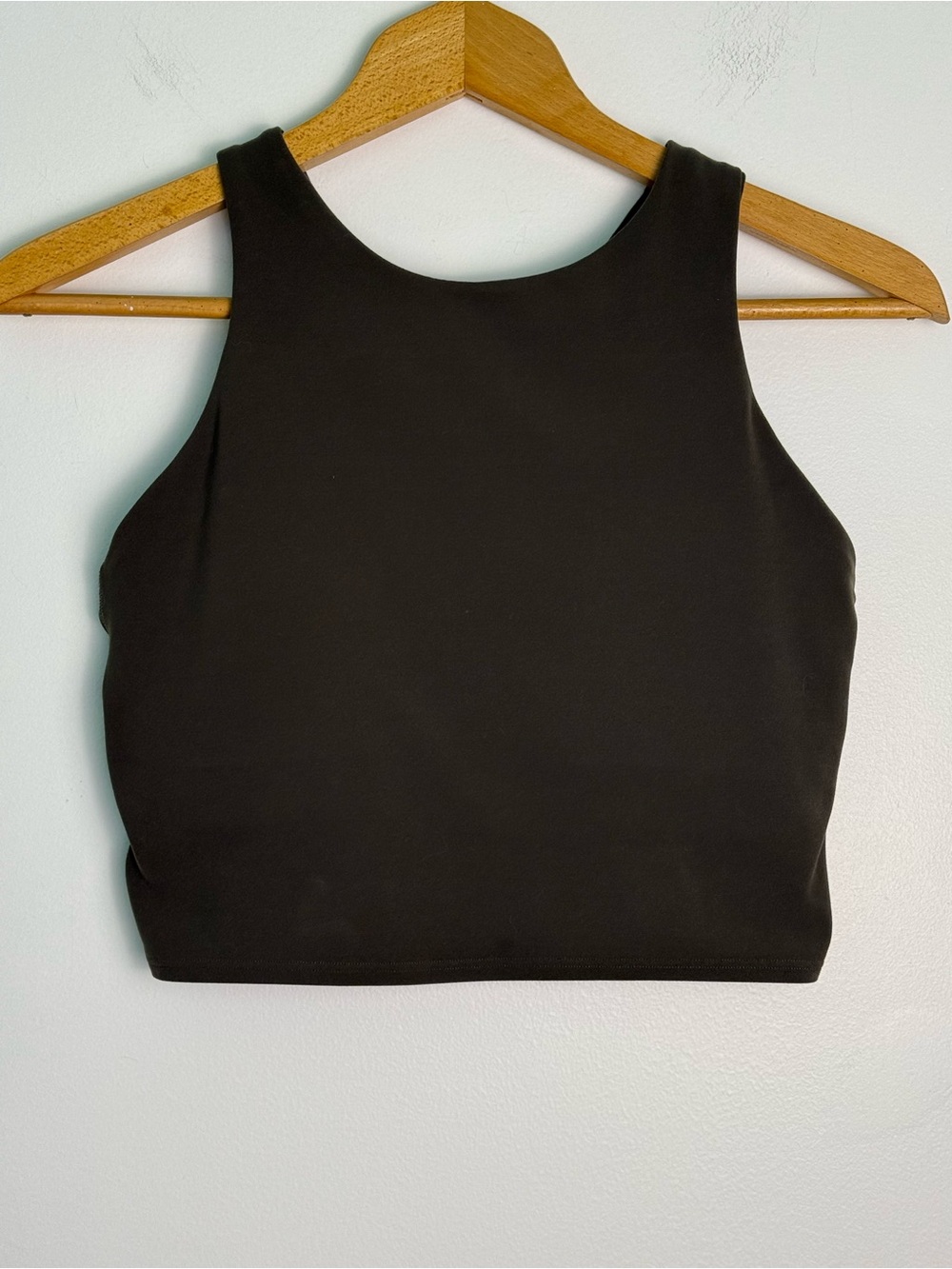 Athleta Conscious Crop Tank Top High Neck Racer Back Bra (A-C Cup)